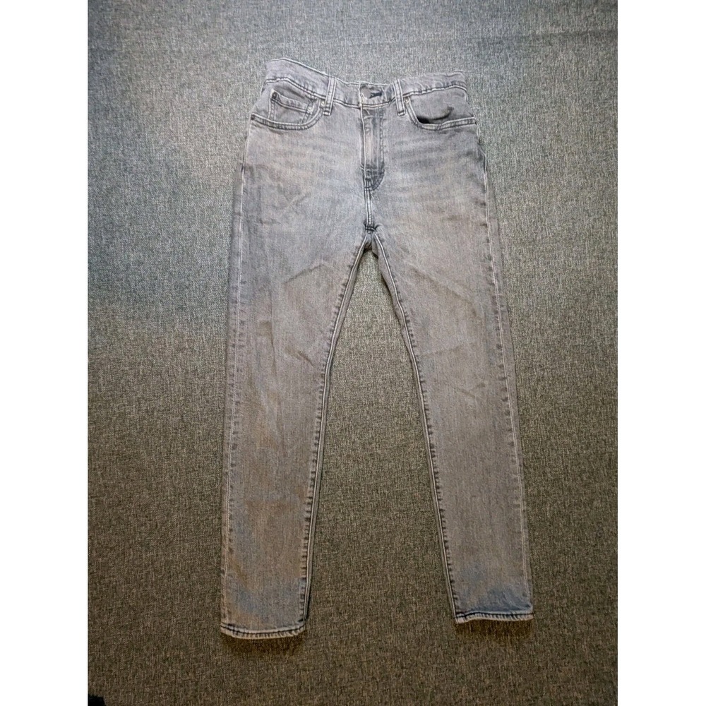 Levi's 512 Premium Big E Jeans Gray Wash Slim Straight Men's 30x30 Pants